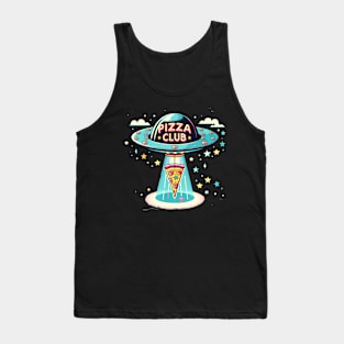 Funny Pizza Ufo, Pizza Club Tank Top